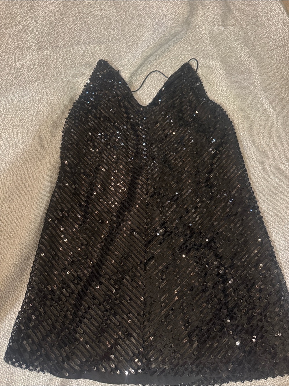 Tobi Black Sequin Slip Mini Dress
